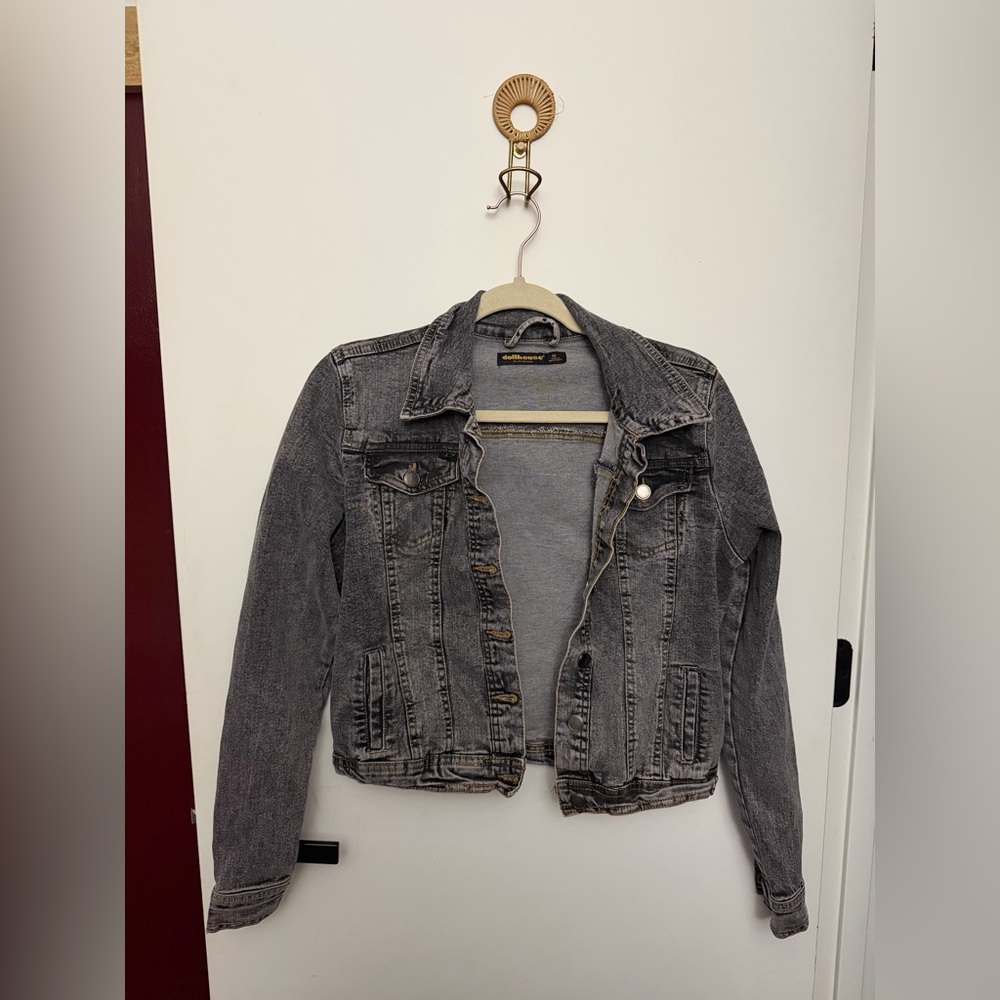 Dollhouse Charcoal Jean Jacket